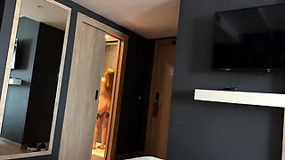 Step Mom Facial Surprise! Busty Blonde Amateur Gets Cum on Face in Hotel Taboo Sex