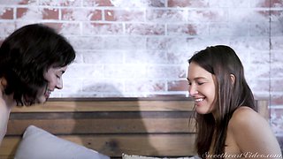 Olive Glass and Katrina Colt emotional lesbian sex clip