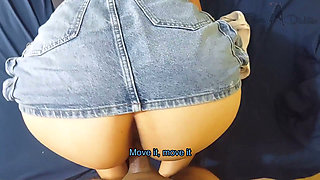 I Couldn't Resist Fucking Her When I Saw Her in Her Denim Miniskirt