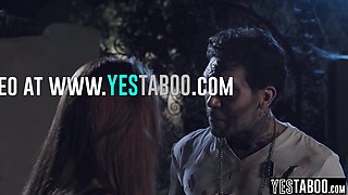 Redhead screwed in a paranormal foursome