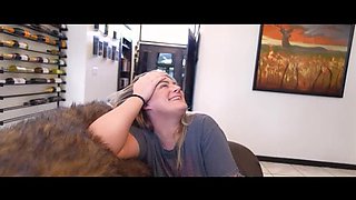 Clover Baltimore Hot Mom Blowjob & Creampie - Step Son Helps Divorced MILF in Bedroom