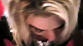 Risky Public Sex Prank for a British Blonde Couple