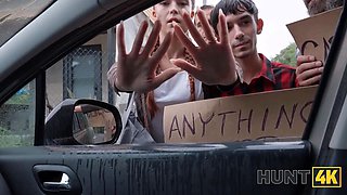 Hunt4k. her perfect arse was made for public cheating