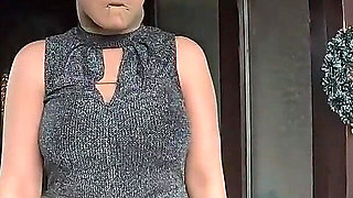 Risky Trip in Full Pantyhose Encasement Nylon Doll in the Car Ep. 336