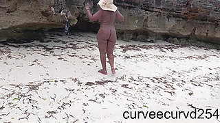 Extreme Flashing at the Beach. Made My Uber Driver Play with My Clit Till I Squirt