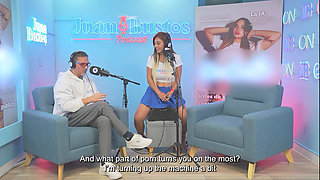 Busty Blonde Paolarivera Rides Fuck Machine, Reaching Multiple Orgasms and Begging to Keep Destroying Her Pussy.