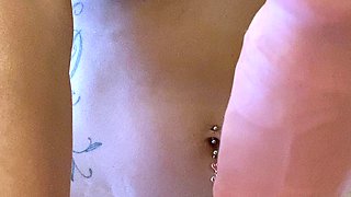 Big boobs milf masturbates with her dildo