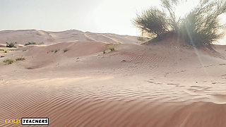 Hot Risky Masturbation in Arabian Desert