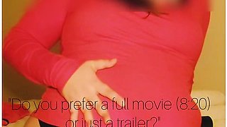 She Smacked Her Belly Inflation Belly With A Shoe Spoon And Enjoyed Its Size