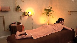 Asian taco teen finger massage herself