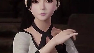 3D with Literary Talent Leaving Semen Next to the Stone Table