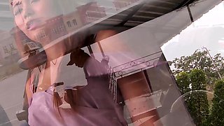 Thai amateur teen picked up for hard sex