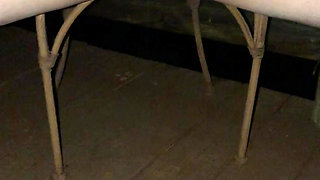 Wife pissing outside