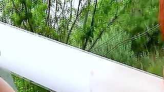 Ginger skinny teen Dixie fucked by step brother at casting