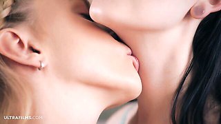 Ivi Rein & Amelia Riven Girl On Girl Dildo Ride Goes Filthy