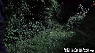 Innocent babe Kara Lee slammed by bad guys monster cock