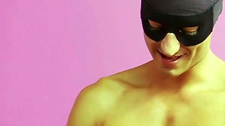 Busty light-haired enjoys giving him a deep blowjob
