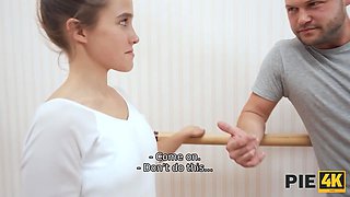 Pie4k. naughty ballerina screw session with a highly lucky inseminator