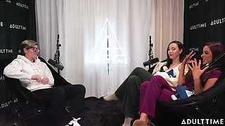 Pornstars Podcast After Lesbian Hookup! Vanna Bardot & Melissa Stratton the Adult Time Podcast