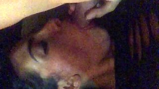 Brunette MILFs suck a big cock at party