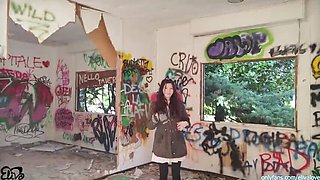 ElivaLove Italian Teen Fucks in Abandoned House - Big Tits & Risky Public Sex