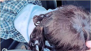 College Student Pinay Walker Gets Fuck Inside The Car Of Her Client Almost Got Caught Part 1