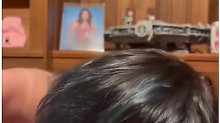 Emo Slut Swallows Whole Load