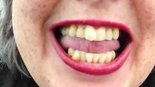 Close up of My Mouth and Tongue