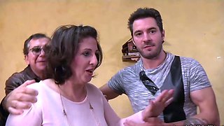 Chubby French Milf Romina Gets DP