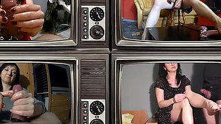 2 Powerful Cumshots on My Tits and Face