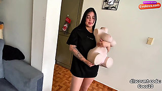 My Girlfriend with the Big Ass Wants Me to Fuck Her Along with Her Sex Doll!
