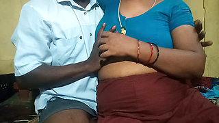 Tamil Village Beauty Aunty Romance with Young Man
