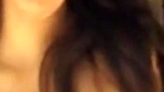 Mature Brunette Fingers Dripping Pussy Over Bowl