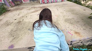 Hot kinky MILF outdoor POV sex