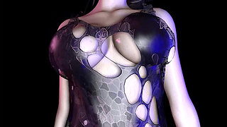 Sculpted Seduction: 3D Girl Model - 3D Animation Hentai