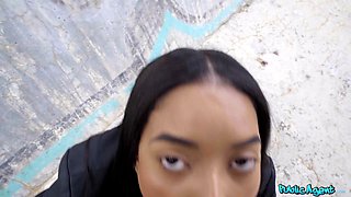 Martin Gun’s Latina Ebony Passion in Public Heat