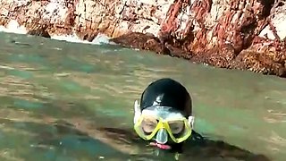 Latex Veronica black latex diving