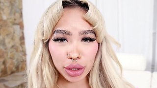 Monster Black Cock Stuffs Little Blonde Asian Luna