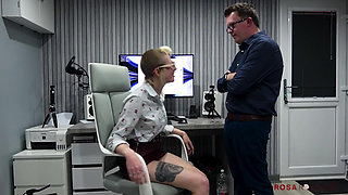Office Slut #2 - Sucking the Bosses Cock