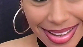 Sexy Ebony MILF Wife Tiara Gomez Fucks Her Big Black Cock Stud and Worships His 9 Inches of Black Maat