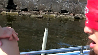 Three Stepsisters Have Lesbian Sex on a Boat