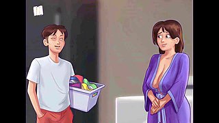 Summer adventure with a hot brunette featuring big boobs and lots of first-time fun