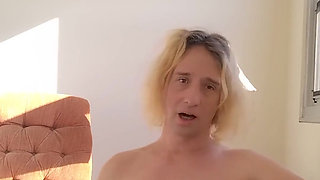 Transwoman Opening One-piece Pink Rabbit Pajamas Bodysuit with Button-up Buttflap Viewer-gift