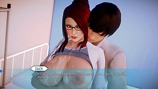 Rachel from Waifu Academy takes on a naughty doctor and schoolgirl scenario