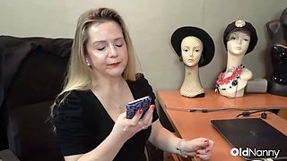 OldNanny - Mature Seduced And Pounded By Young Stud In Office