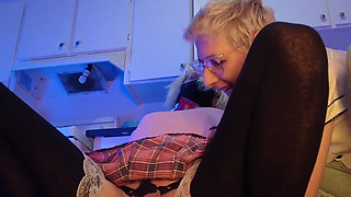 Dildo riding for cross-boyfriend