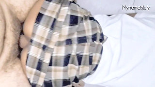 Perverted Schoolgirl: DILF, I want to be fucked by adults who come into the house at night