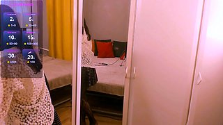 Emo teen on solo webcam masturbation
