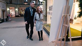 Cute Redhead Beauty Fucks Her Older Sugar Daddy