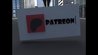 Giant woman eats swimmer